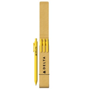 3-Piece Alix Pen Set with Recyled Case 1 3-Piece Alix Pen Set with Recyled Case 1