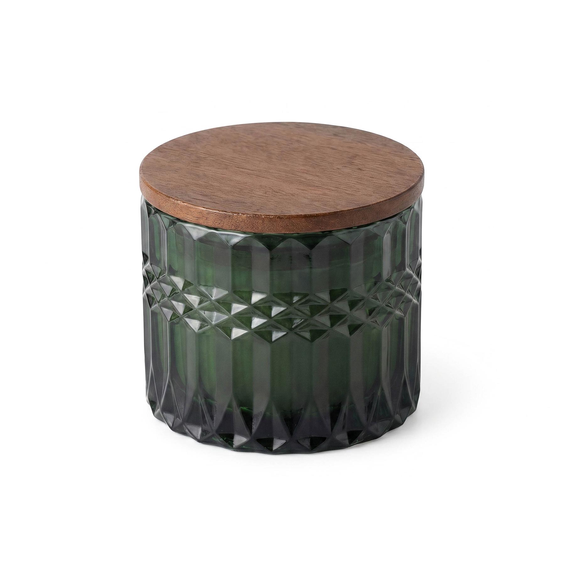 Horizon 296 Ml / 10 Oz Glass Candle With Acacia Wood Lid 1
