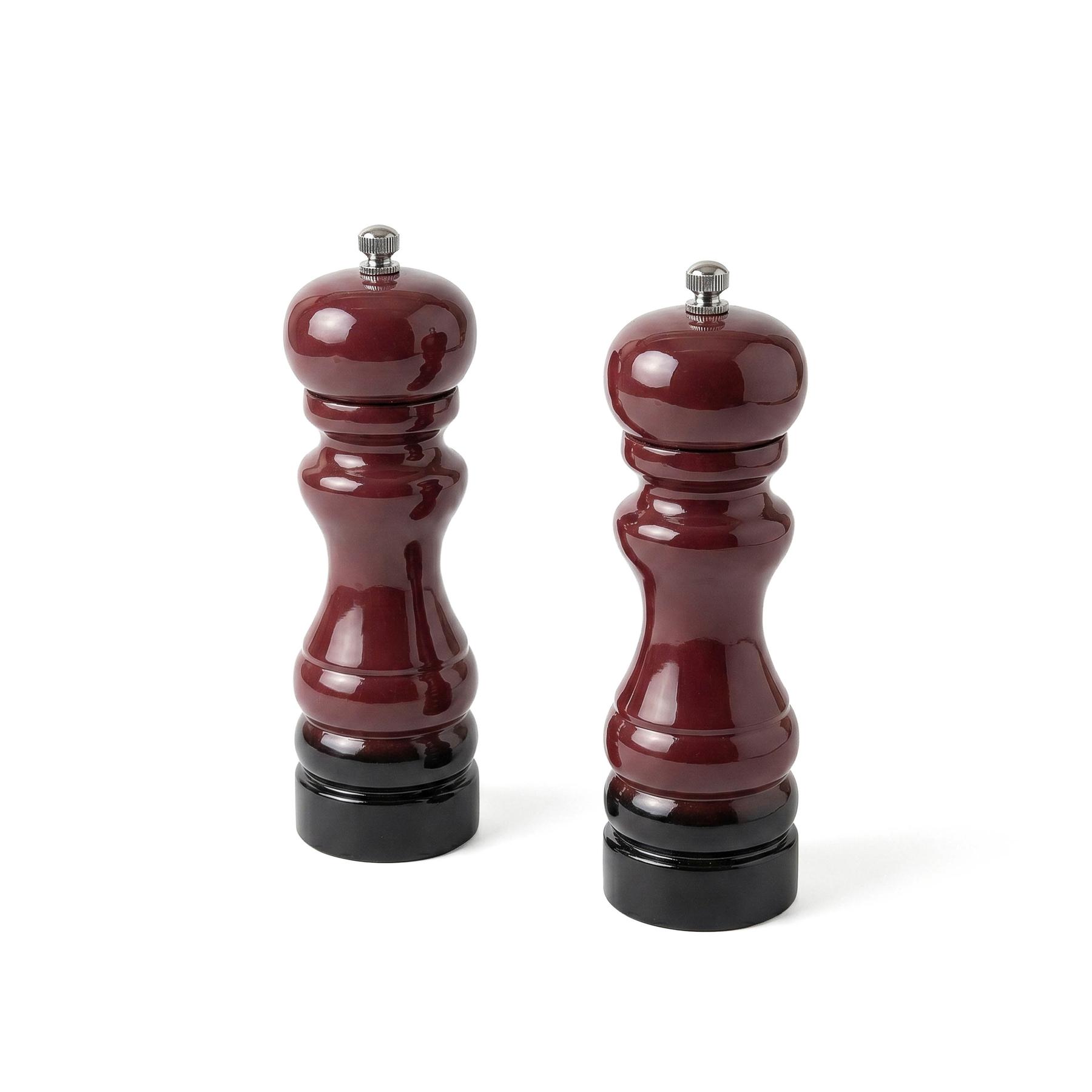 Prescott Oak Wood Salt And Pepper Mill Set 1