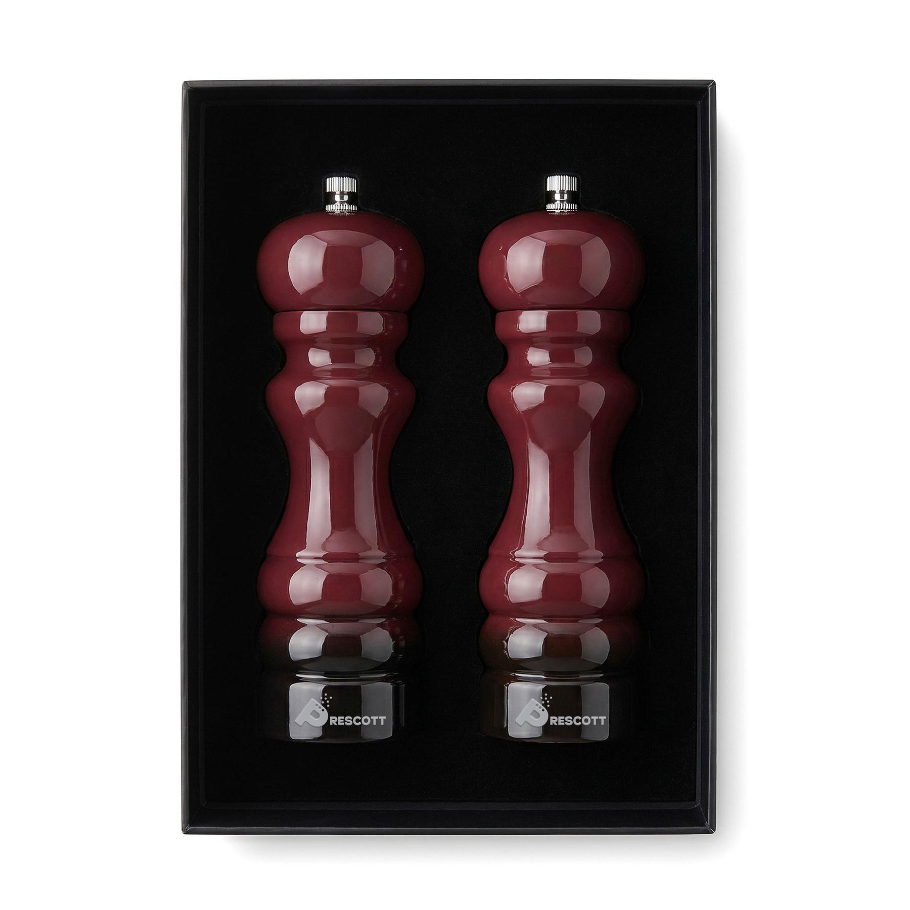 Prescott Oak Wood Salt And Pepper Mill Set 1