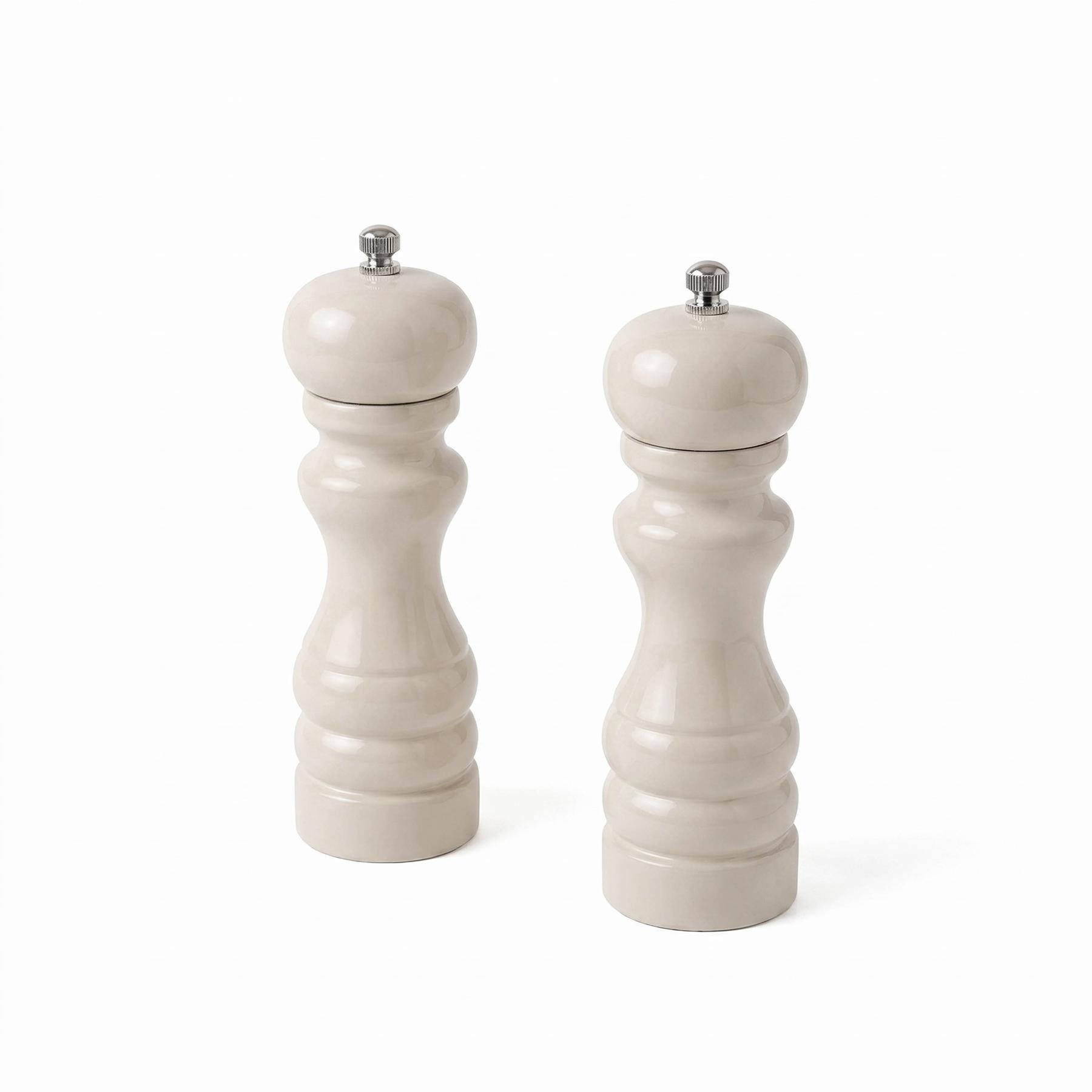 Prescott Oak Wood Salt And Pepper Mill Set 1