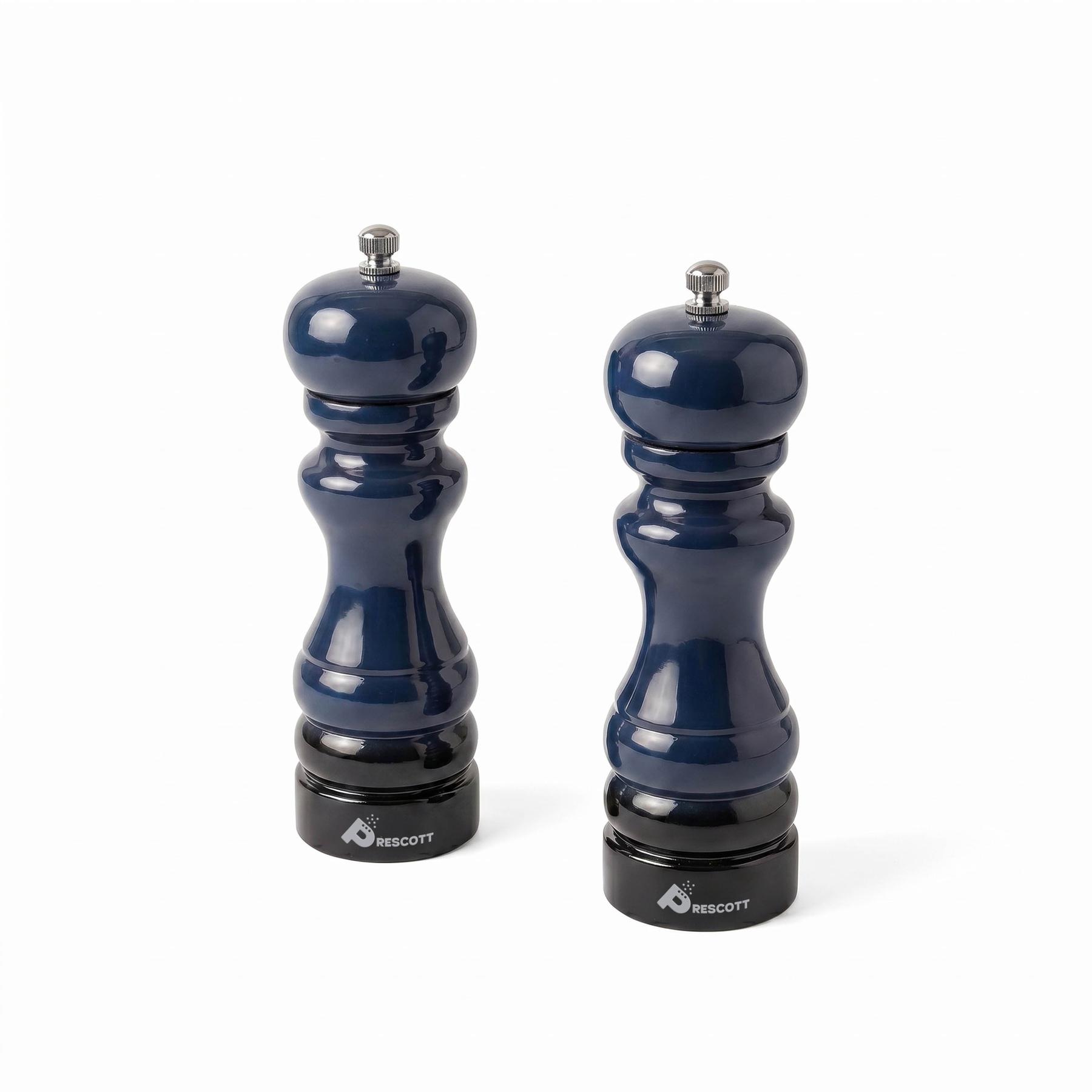 Prescott Oak Wood Salt And Pepper Mill Set 1