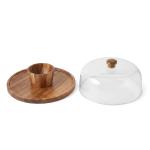 Winslow 2-In-1 Acacia Wood Serving Board With Plastic Dome - LF143 OP11 BLANK Winslow 2-In-1 Acacia Wood Serving Board With Plastic Dome - LF143 OP11 BLANK