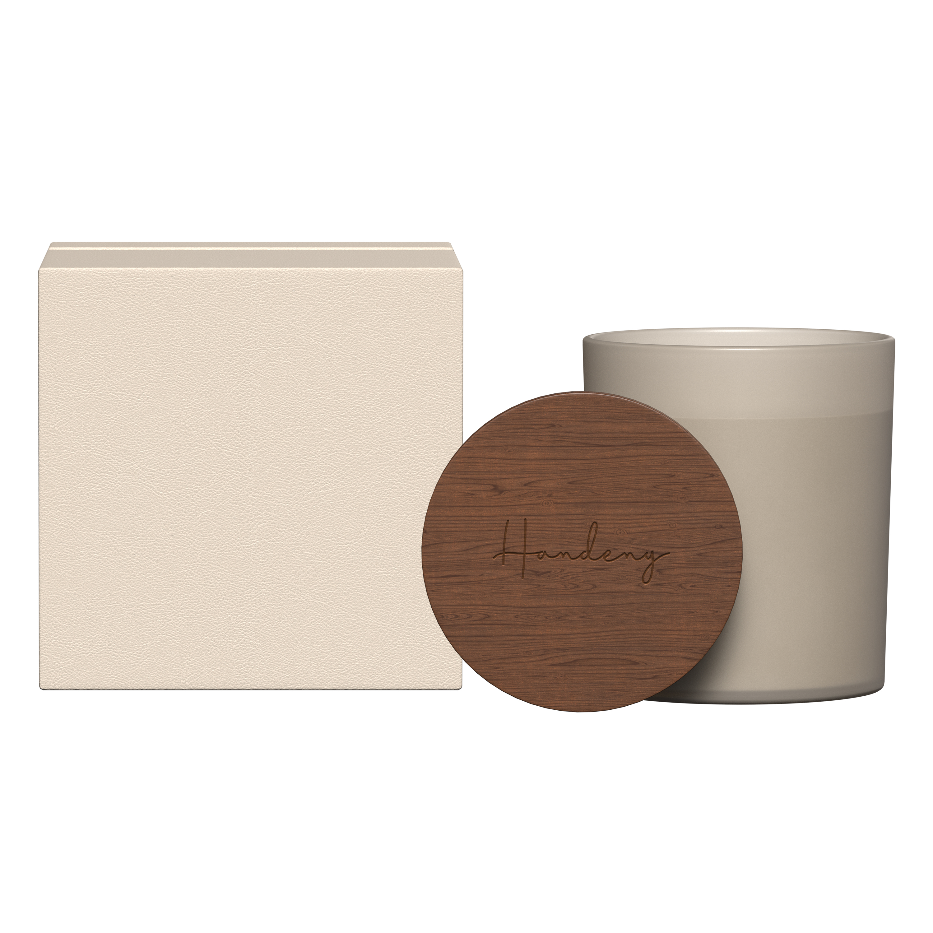 Summit Glass Candle With Acacia Wood Lid 1