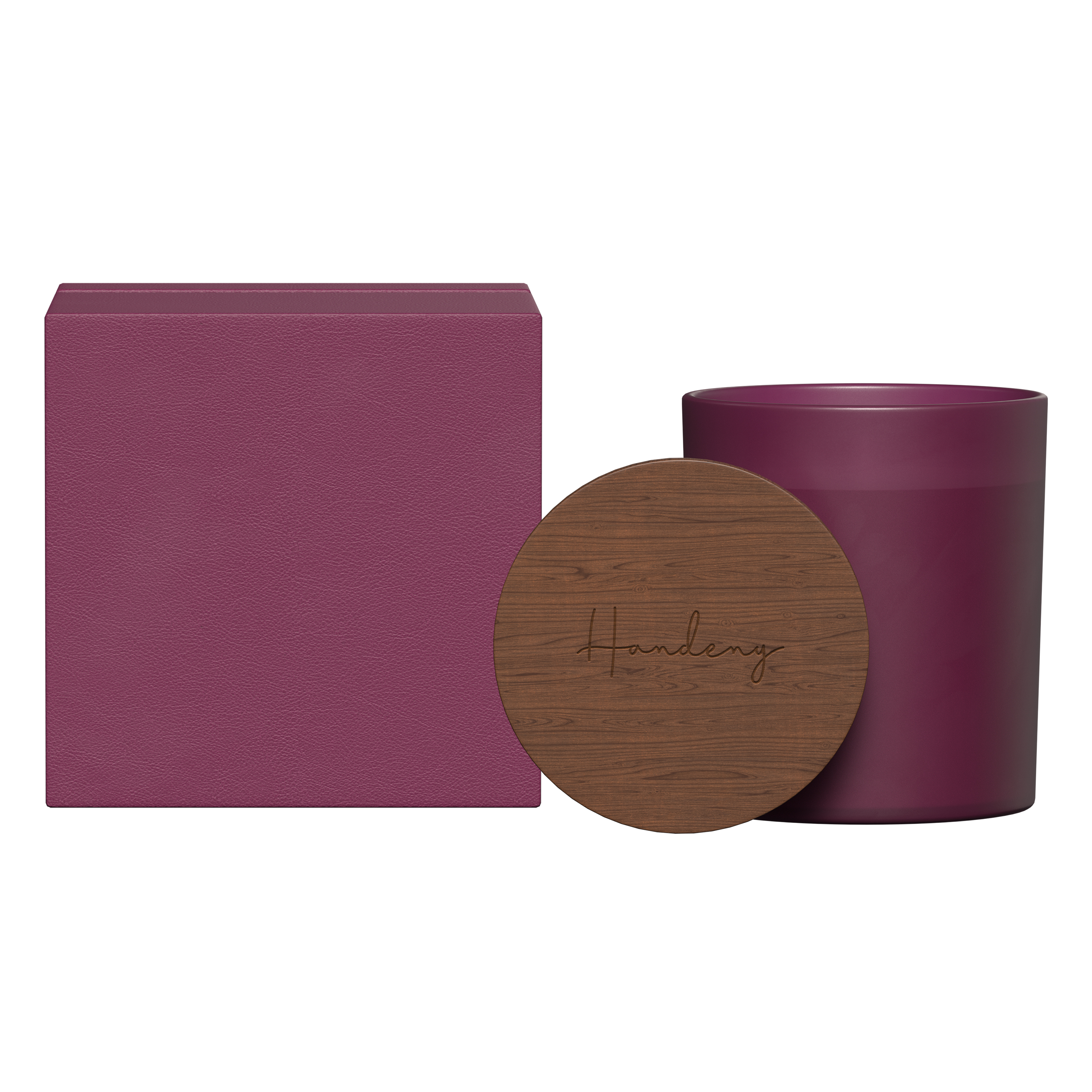 Summit Glass Candle With Acacia Wood Lid 1