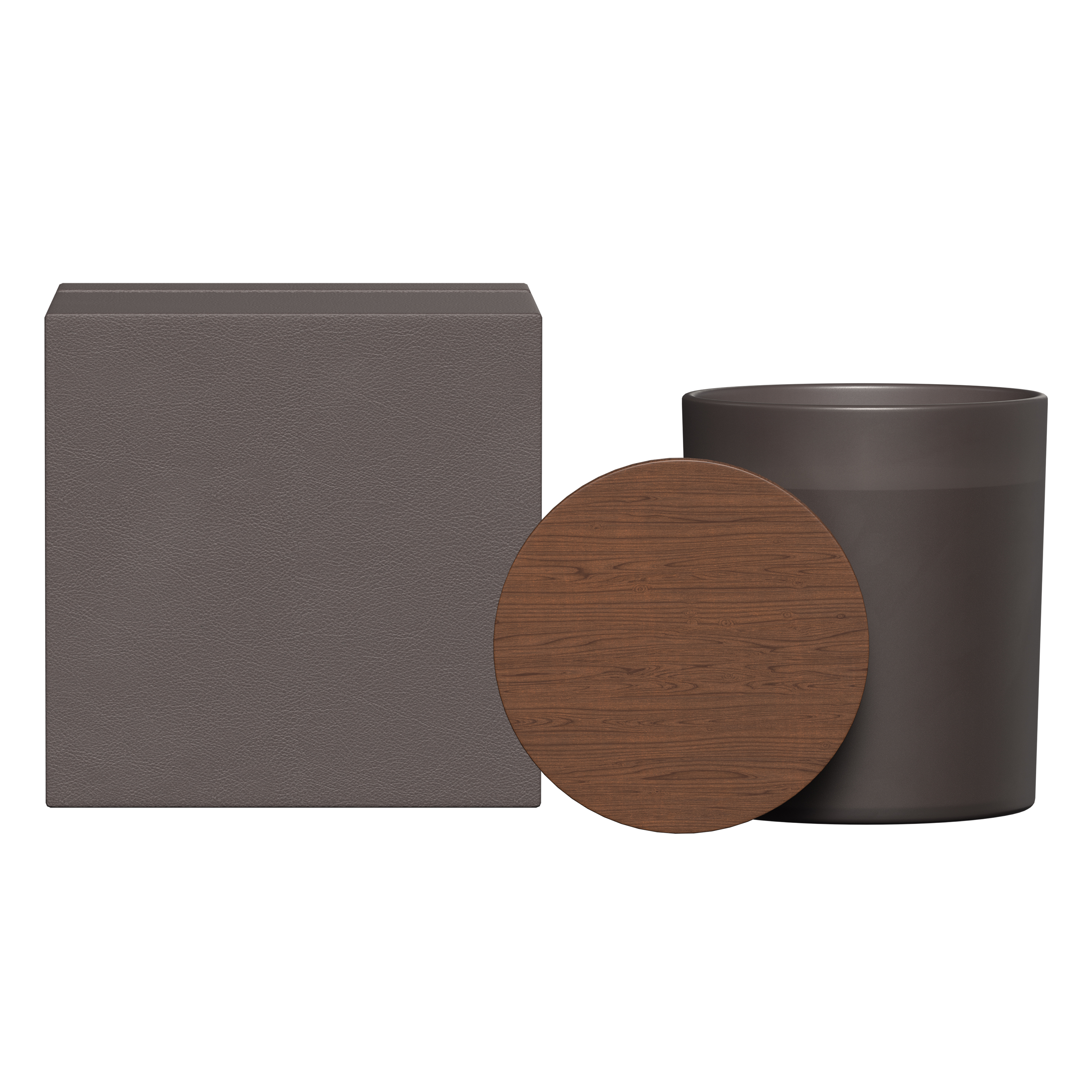 Summit Glass Candle With Acacia Wood Lid 1