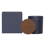 Summit Glass Candle With Acacia Wood Lid 1 Summit Glass Candle With Acacia Wood Lid 1