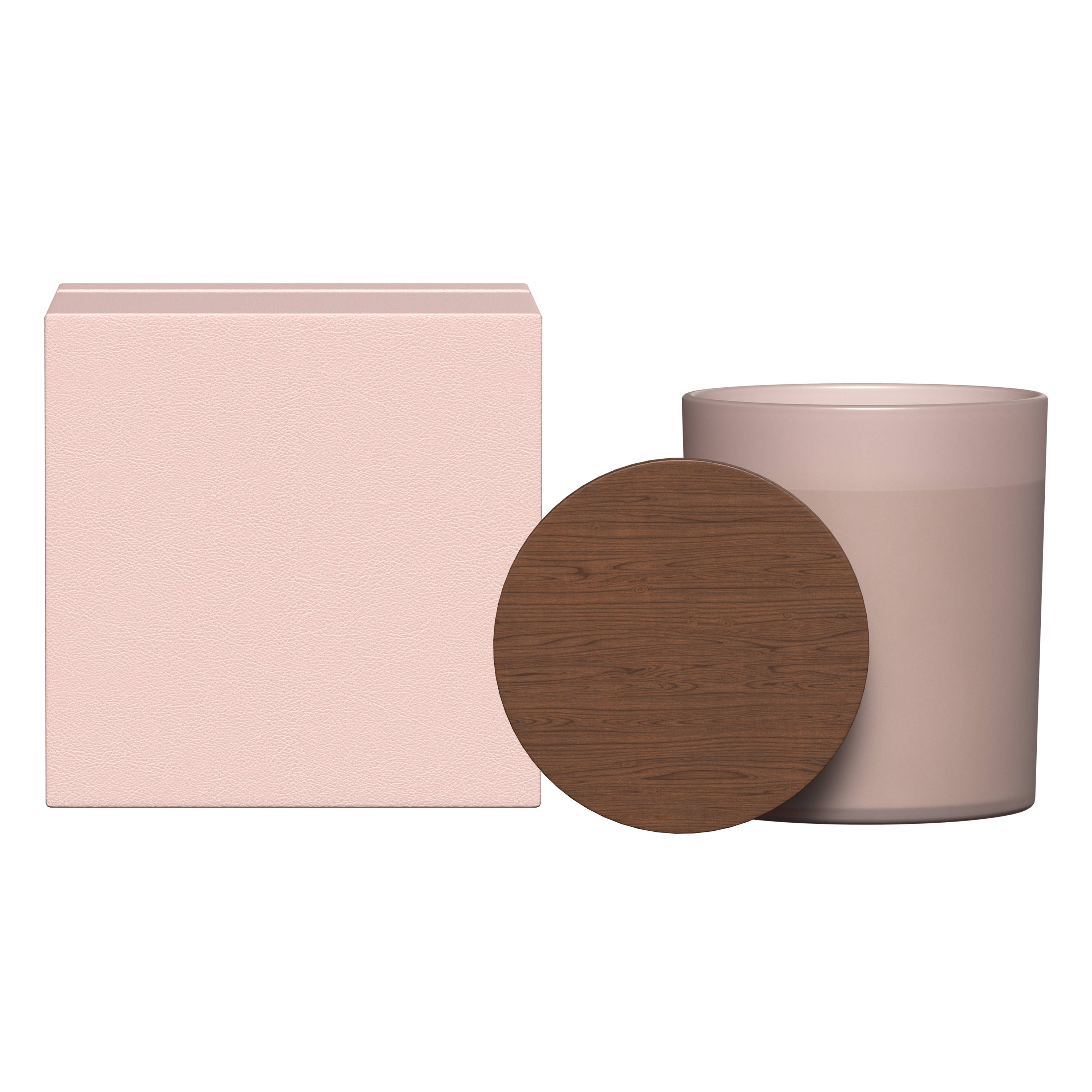 Summit Glass Candle With Acacia Wood Lid 1