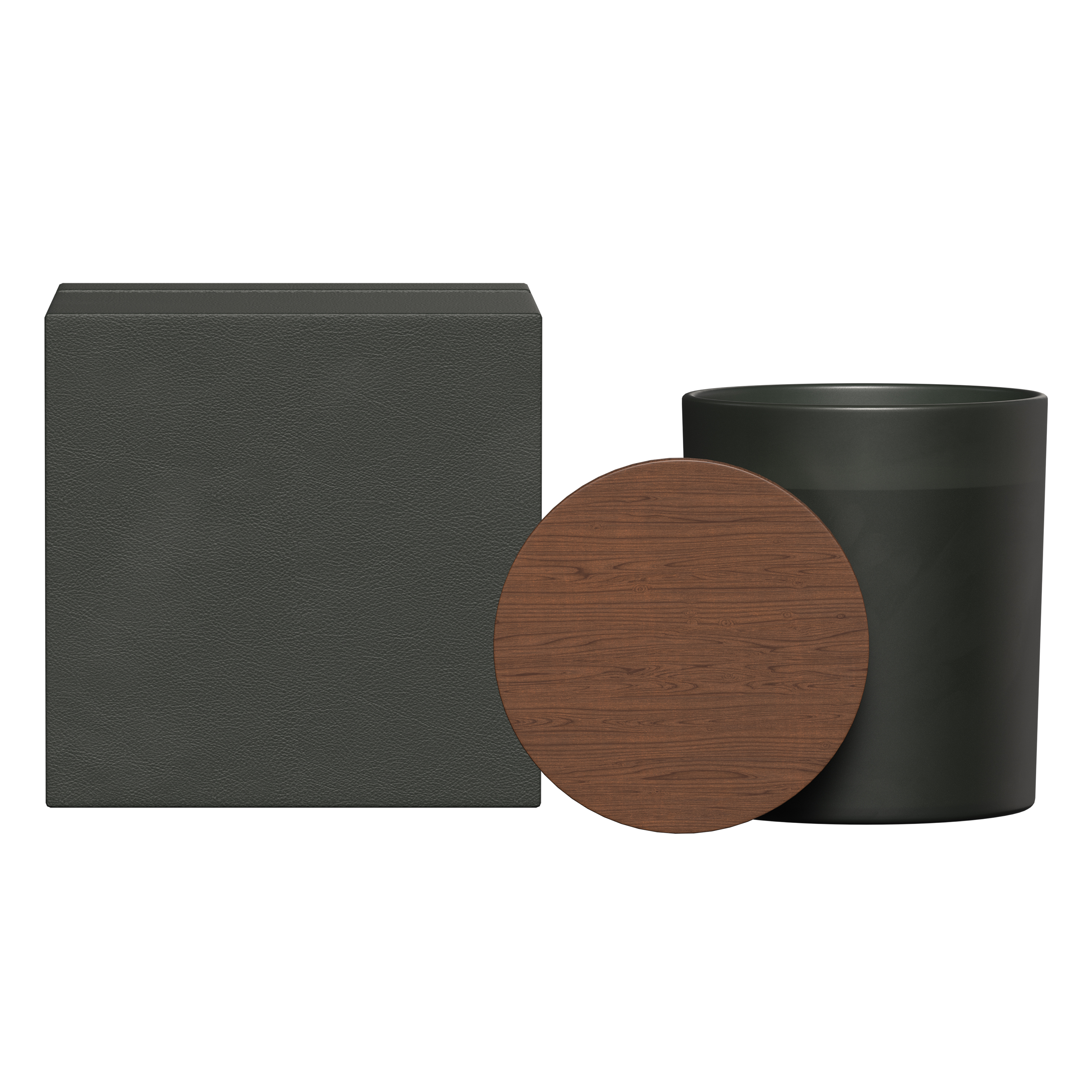 Summit Glass Candle With Acacia Wood Lid 1