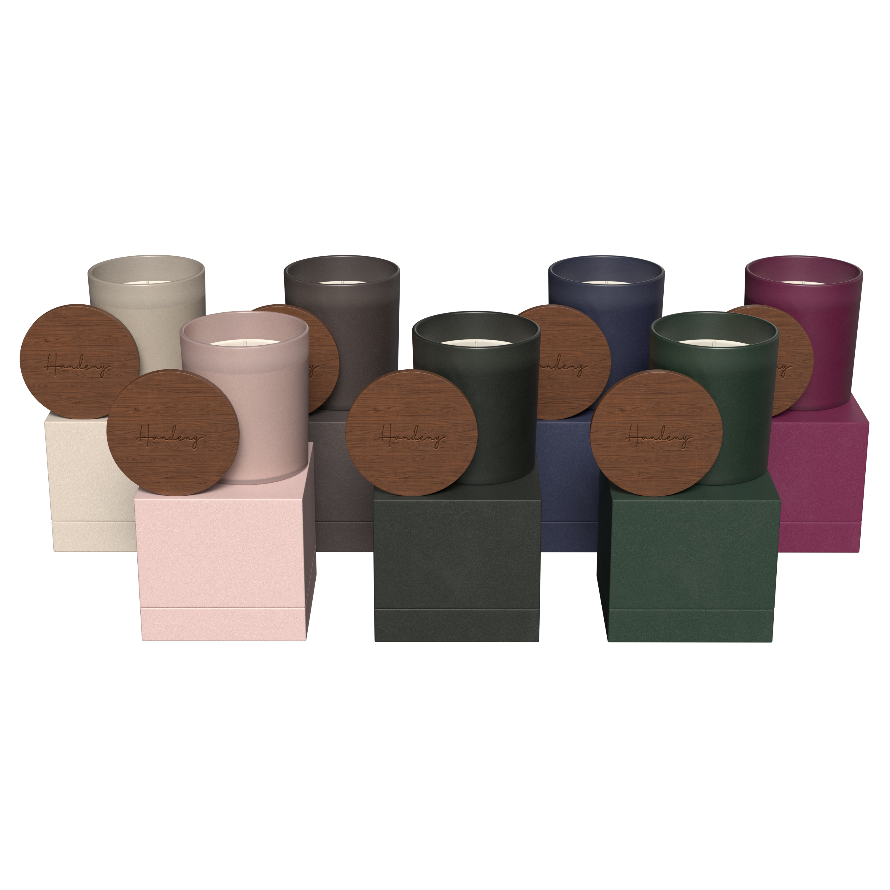 Summit Glass Candle With Acacia Wood Lid 1