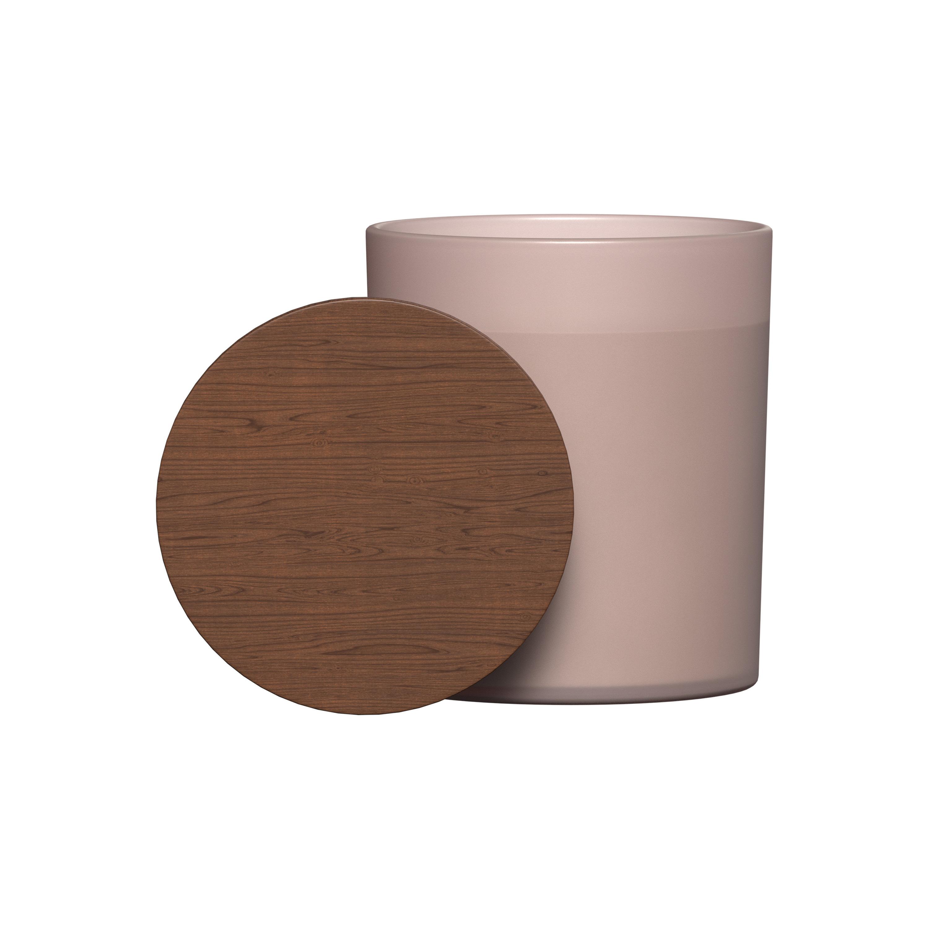 Summit Glass Candle With Acacia Wood Lid 1