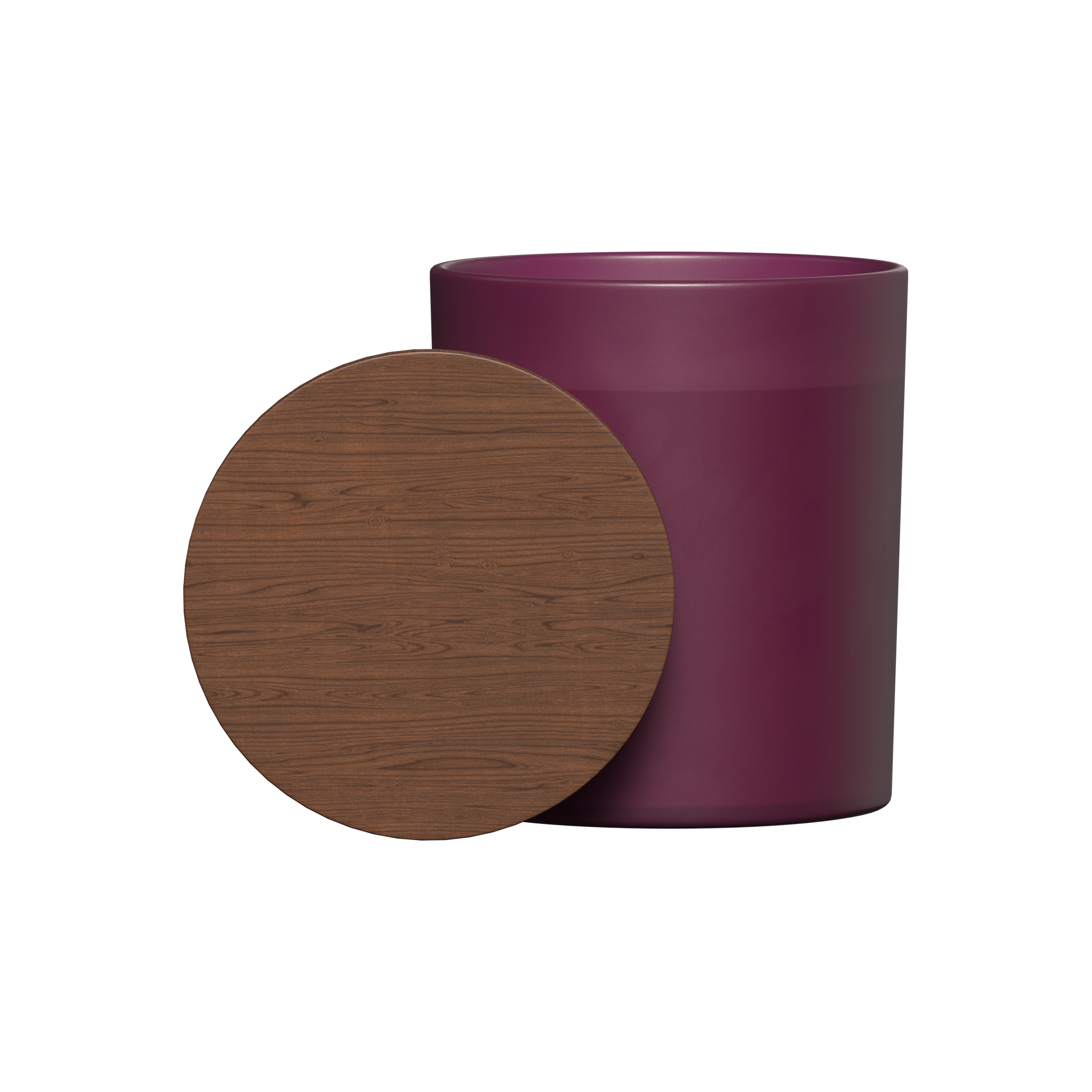 Summit Glass Candle With Acacia Wood Lid 1
