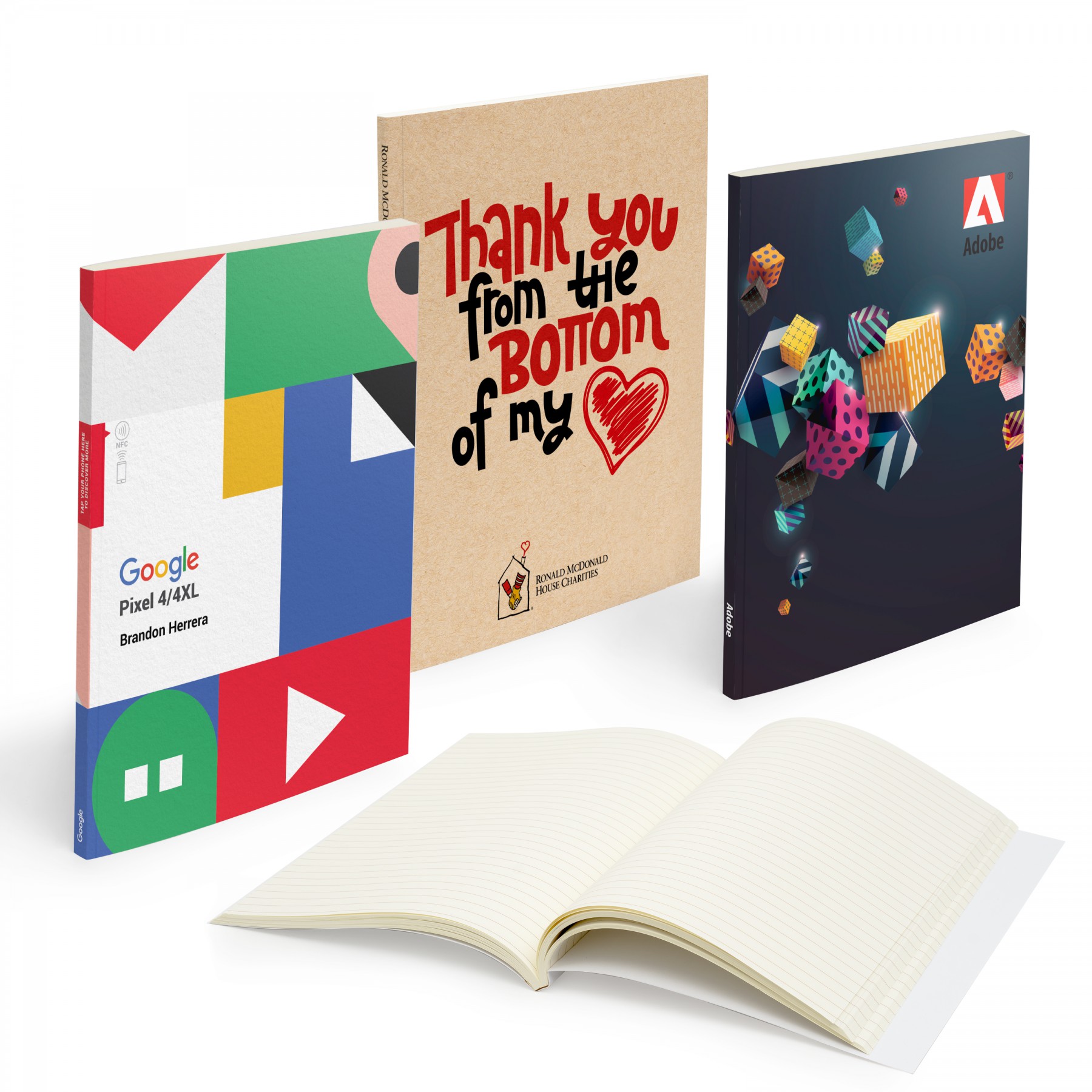 Mighty Perfect Bound Notebook 7" X 9" With 150 Pages 1