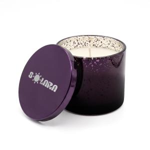 Solara 296 Ml / 10 Oz Metallic Glass Candle With Tin Lid 1 Solara 296 Ml / 10 Oz Metallic Glass Candle With Tin Lid 1