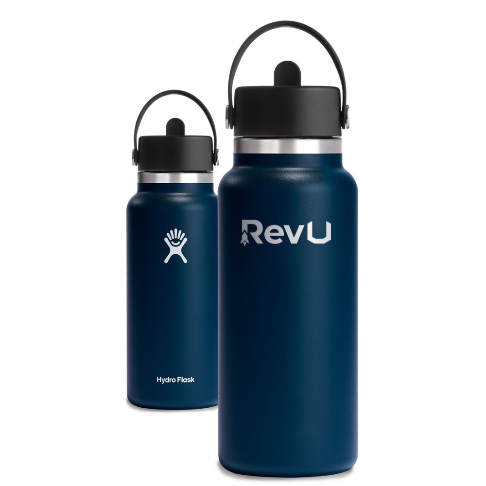 Hydro Flask Customized 32 oz. Wide Mouth with Flex Straw Cap 1