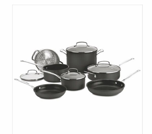 Cuisinart Chef%27s Classic 11 Piece Hard Anodized Cookware Set 2 Cuisinart Chef%27s Classic 11 Piece Hard Anodized Cookware Set 2