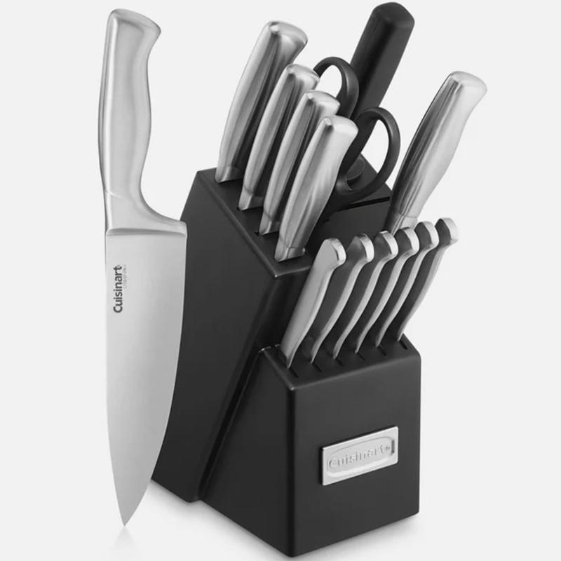 Cuisinart Stainless Steel Hollow Handle 15 Piece Cutlery Block Set 2 Cuisinart Stainless Steel Hollow Handle 15 Piece Cutlery Block Set 2