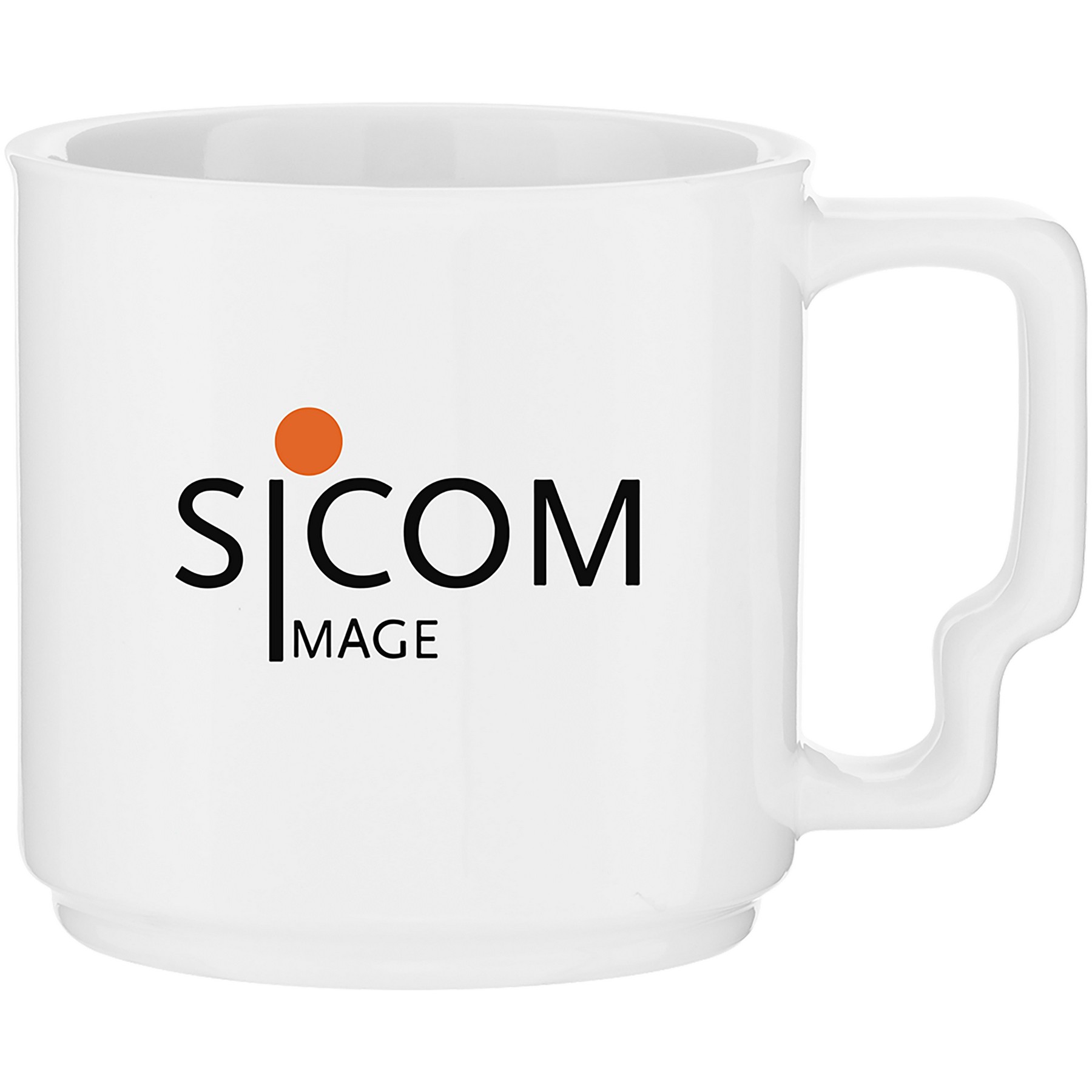 13 oz Quarry Glossy Stackable Ceramic Mug 1