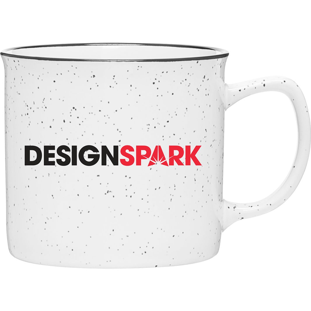 12 oz Cambria Glossy Speckled Ceramic Mug 1