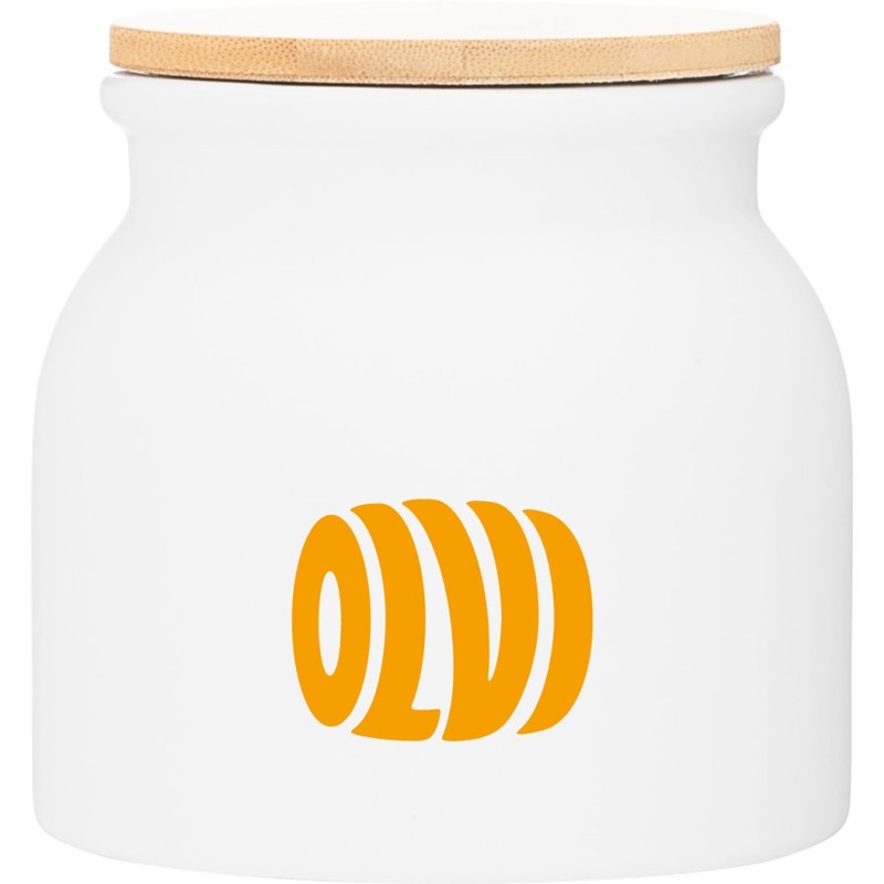 16.9 oz Vida Matte Bamboo Lid Ceramic Container 1 16.9 oz Vida Matte Bamboo Lid Ceramic Container 1