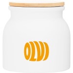 16.9 oz Vida Matte Bamboo Lid Ceramic Container 1 16.9 oz Vida Matte Bamboo Lid Ceramic Container 1