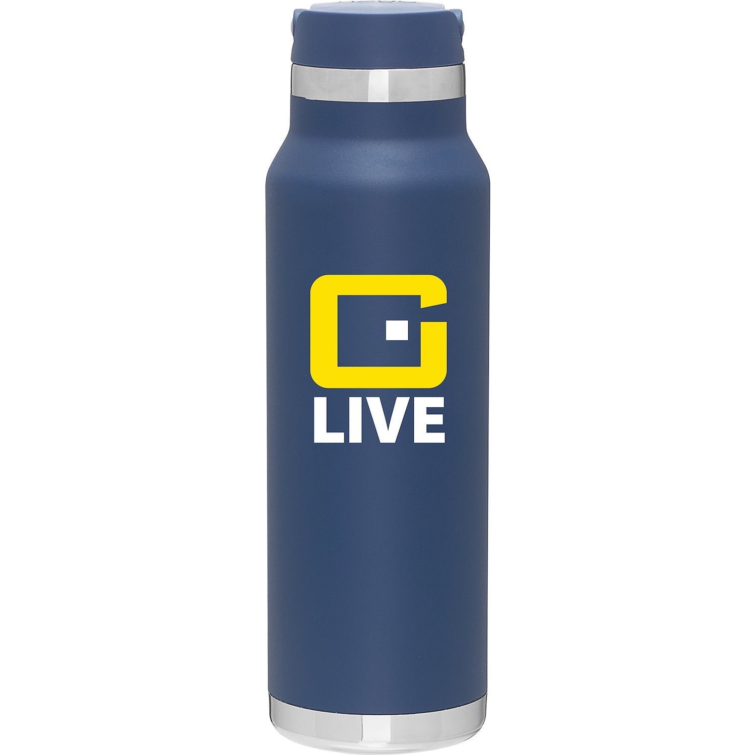 25 oz h2go Voyager Copper Insulated Water Bottle 1