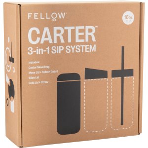16 oz Fellow Carter 3-In-1 Sip System Double-Wall Travel Tumbler 1 16 oz Fellow Carter 3-In-1 Sip System Double-Wall Travel Tumbler 1