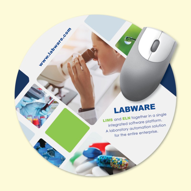 Vynex® Heavy Duty 8" Round x1/16" Hard Surface Mouse Pad 1 Vynex® Heavy Duty 8" Round x1/16" Hard Surface Mouse Pad 1