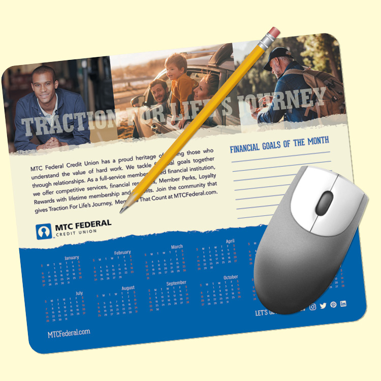 MousePaper® 7.25"x8.5"x.015" Calendar MousePad 1 MousePaper® 7.25"x8.5"x.015" Calendar MousePad 1