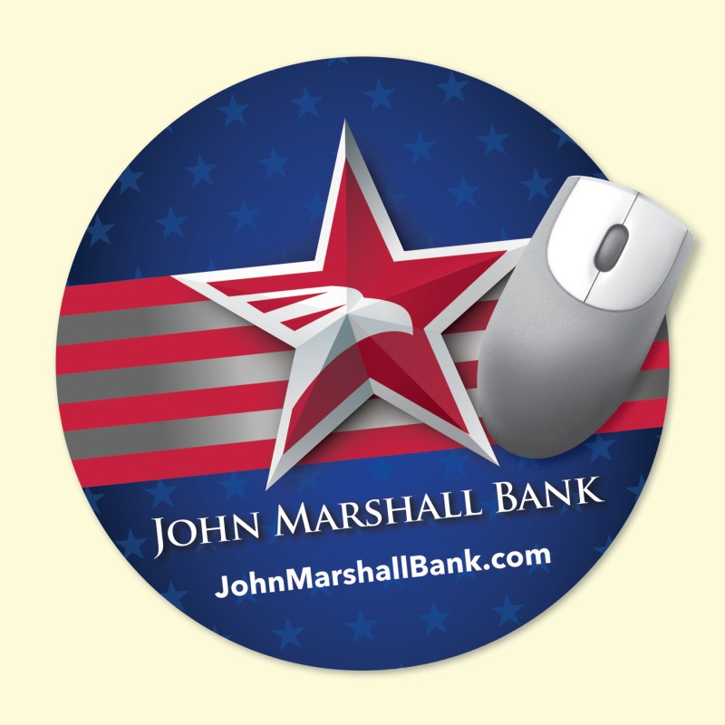 Vynex® Heavy Duty 8" Round x1/8" Hard Surface Mouse Pad 1 Vynex® Heavy Duty 8" Round x1/8" Hard Surface Mouse Pad 1