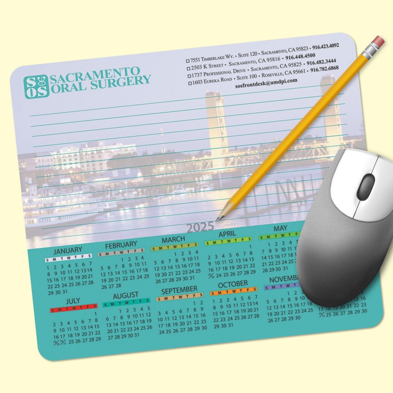 MousePaper® 7.25"x8.5"x.015" Calendar MousePad 1 MousePaper® 7.25"x8.5"x.015" Calendar MousePad 1