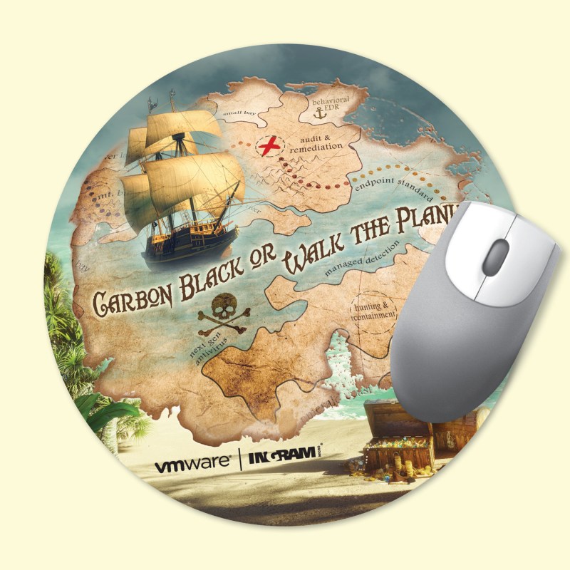 Vynex® Heavy Duty 8" Round x3/16" Hard Surface Mouse Pad 1 Vynex® Heavy Duty 8" Round x3/16" Hard Surface Mouse Pad 1