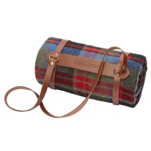 Brookings Motor Robe Blanket w/Leather Carrier 1 Brookings Motor Robe Blanket w/Leather Carrier 1