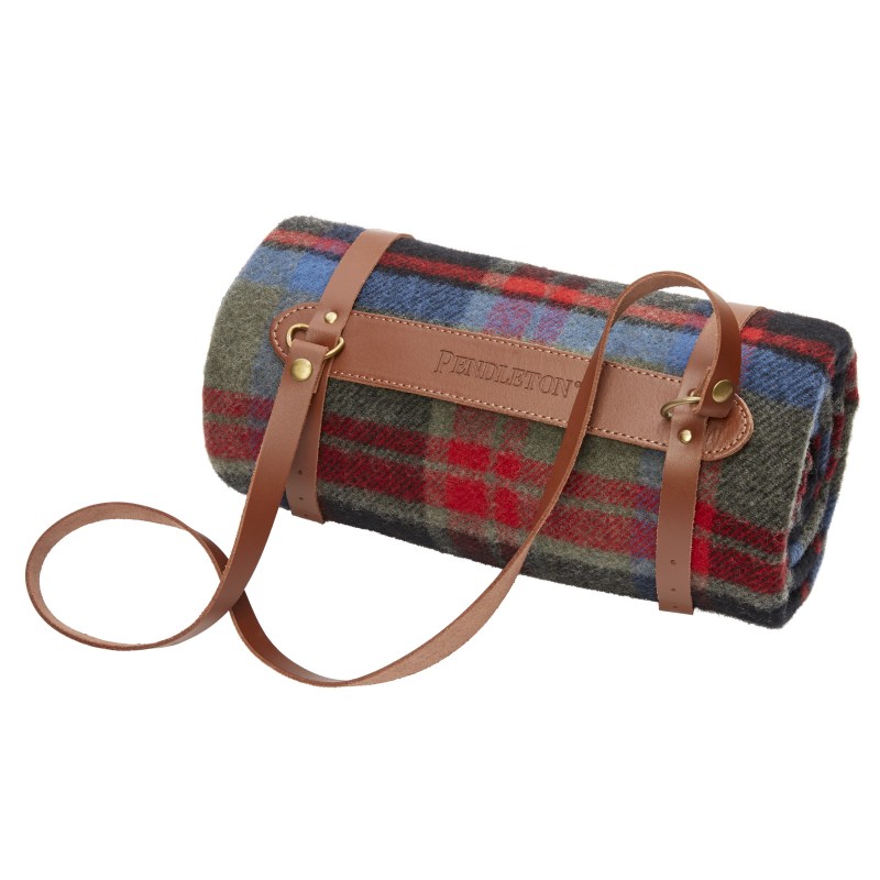 Brookings Motor Robe Blanket w/Leather Carrier 1 Brookings Motor Robe Blanket w/Leather Carrier 1