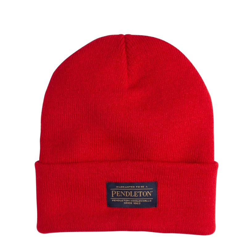Pendleton Beanie, red 1 Pendleton Beanie, red 1