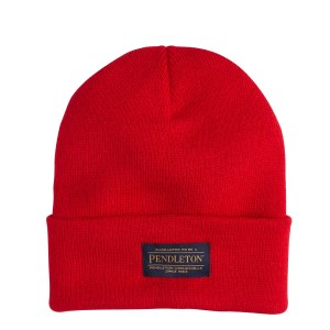 Pendleton Beanie, red 1 Pendleton Beanie, red 1