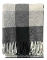 Washable Black/Ivory Throw Blanket 1 Washable Black/Ivory Throw Blanket 1