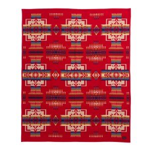 Chief Joseph blanket, red 1 Chief Joseph blanket, red 1