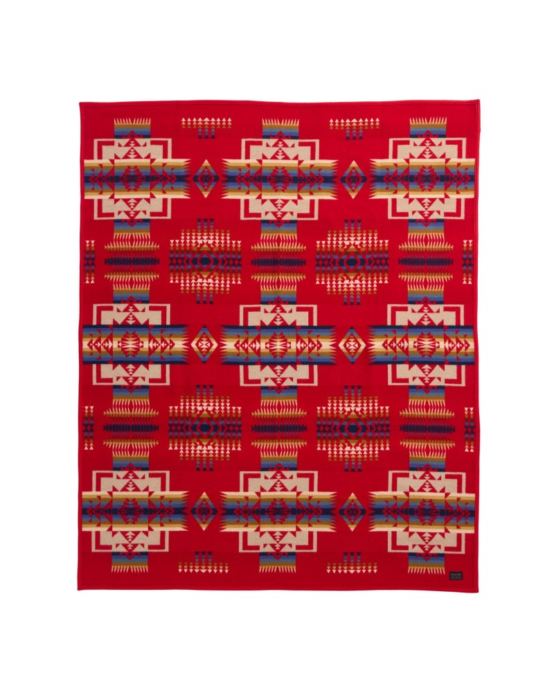 Chief Joseph blanket, red 1 Chief Joseph blanket, red 1