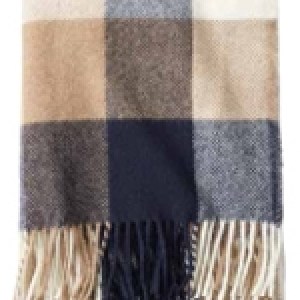 Washable Navy/Camel Throw Blanket 1 Washable Navy/Camel Throw Blanket 1