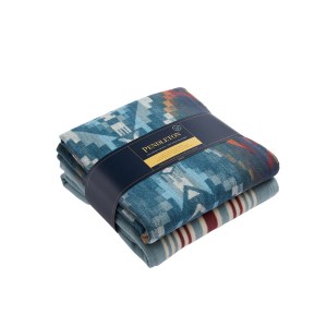Organic Cotton Throw Gift Pack - Carico Lake Marine 1 Organic Cotton Throw Gift Pack - Carico Lake Marine 1