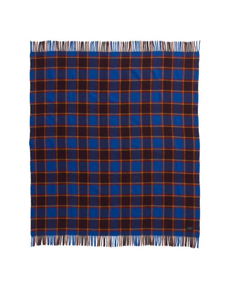 Eco Wise Washable Throw, Maroon/Blue Check 1 Eco Wise Washable Throw, Maroon/Blue Check 1