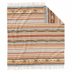 Jacquard Fringed Throw, Chimayo Harvest 1 Jacquard Fringed Throw, Chimayo Harvest 1