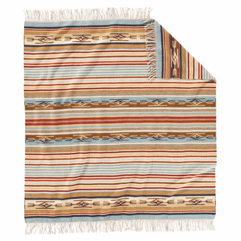 Jacquard Fringed Throw, Chimayo Harvest 1 Jacquard Fringed Throw, Chimayo Harvest 1