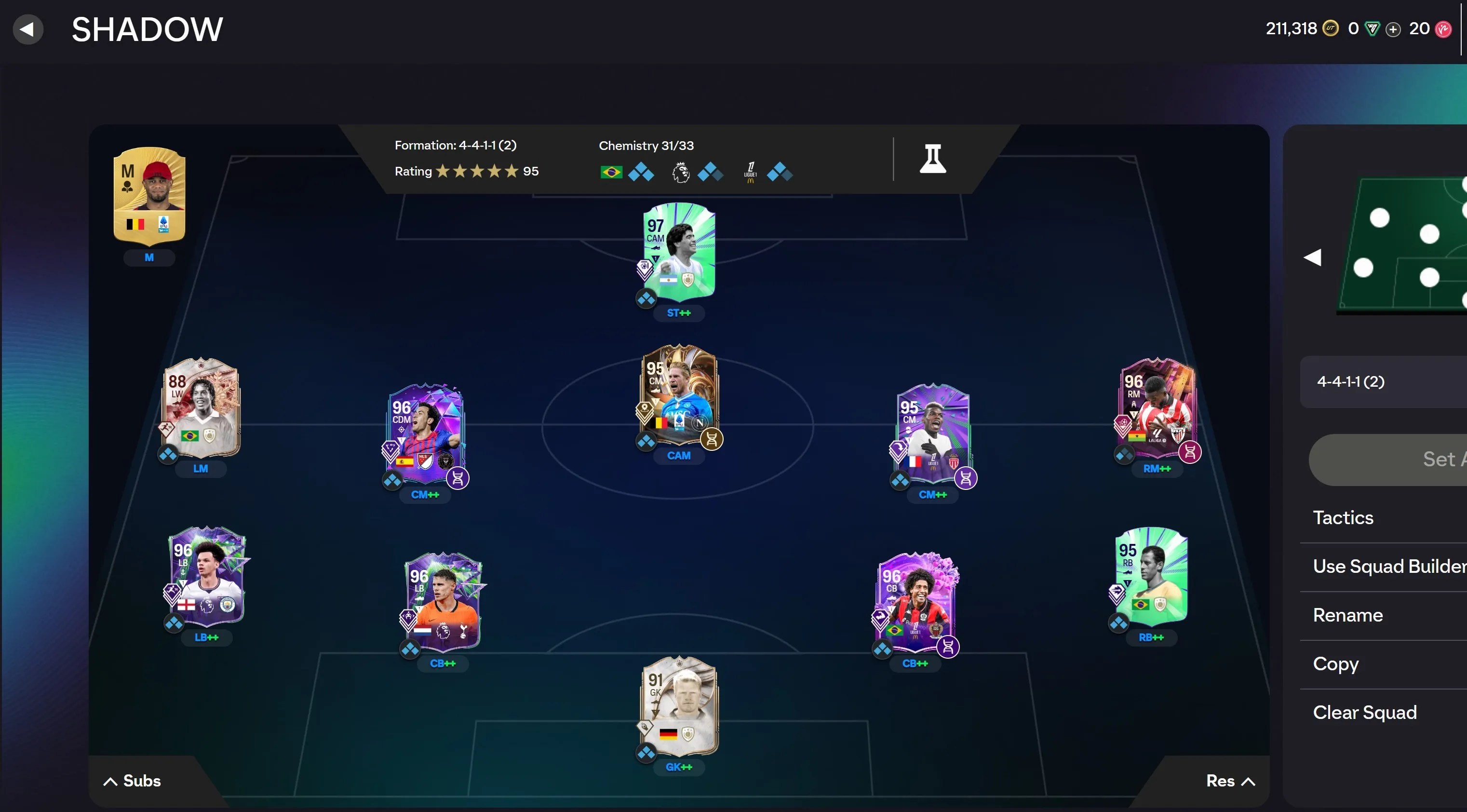 XBOX |211K COINS| MARADONA 97!,KDB 95 EVO,BUSQUETS 96 EVO!,POGBA 95 EVO!,VAN DE VEEN 96,RONALDINHO 88,NEYMAR 95 EVO XBOX |211K COINS| MARADONA 97!,KDB 95 EVO,BUSQUETS 96 EVO!,POGBA 95 EVO!,VAN DE VEEN 96,RONALDINHO 88,NEYMAR 95 EVO