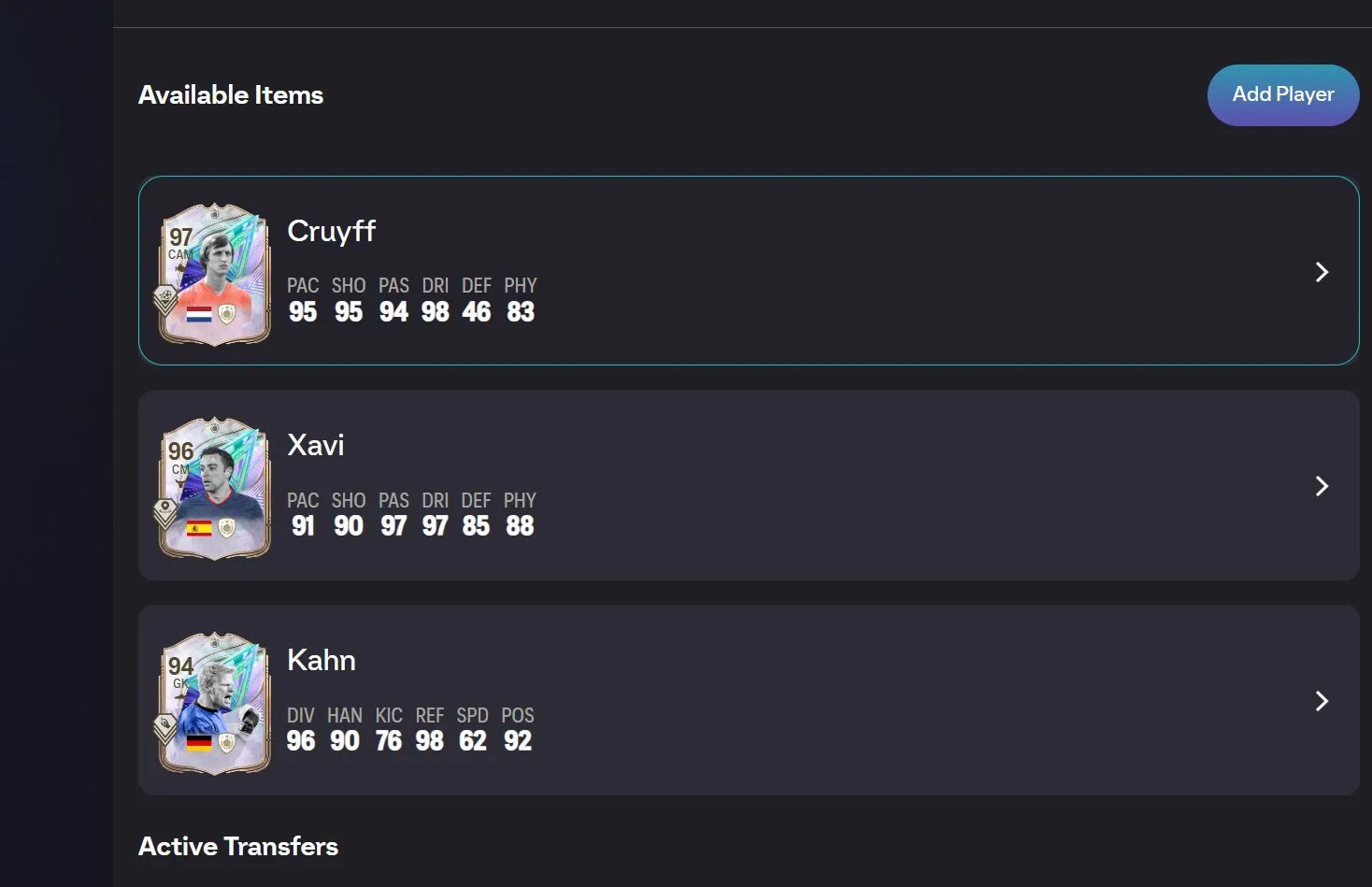XBOX |CRUYF 97,XAVI 96,KAHN 94 GOG TRADABLE PLAYERS | MARADONA 97!,KDB 96 EVO!,NEYMAR 95 EVO,GABRIEL 97,OPENDA 95,JOELINTON 96 EVO,MESSI 94 EVO - Image 5
