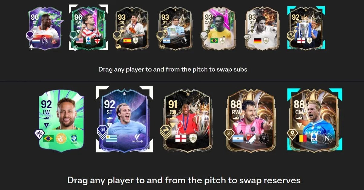 PC/STEAM |OPEN WEB APP MARKET | RODRI 99 FOF!!,ARAUJO 94,CUCURELLA 95,THURAM 94,MESSI 88,TEVEZ 93,PULSIC 96 - Image 2