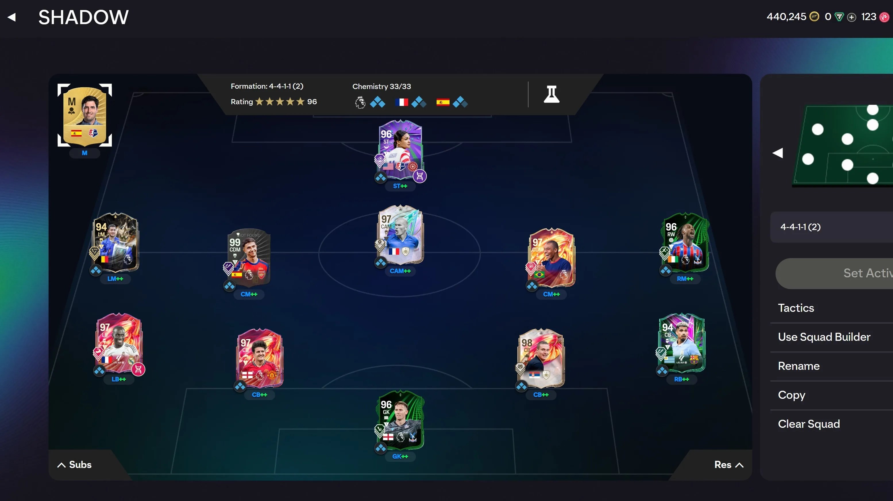 PC/STEAM | OPEN WEB APP MARKET |440K COINS |SUPER STACKED CLUB|VIDIC 98,ZUBIMENDI 99,ZIDANE 97,MENDY 97,CRUYF 95 EVO,MAGUIRE 97,WILSON 96,OILISE 95,INIEESTA 95 PC/STEAM | OPEN WEB APP MARKET |440K COINS |SUPER STACKED CLUB|VIDIC 98,ZUBIMENDI 99,ZIDANE 97,MENDY 97,CRUYF 95 EVO,MAGUIRE 97,WILSON 96,OILISE 95,INIEESTA 95