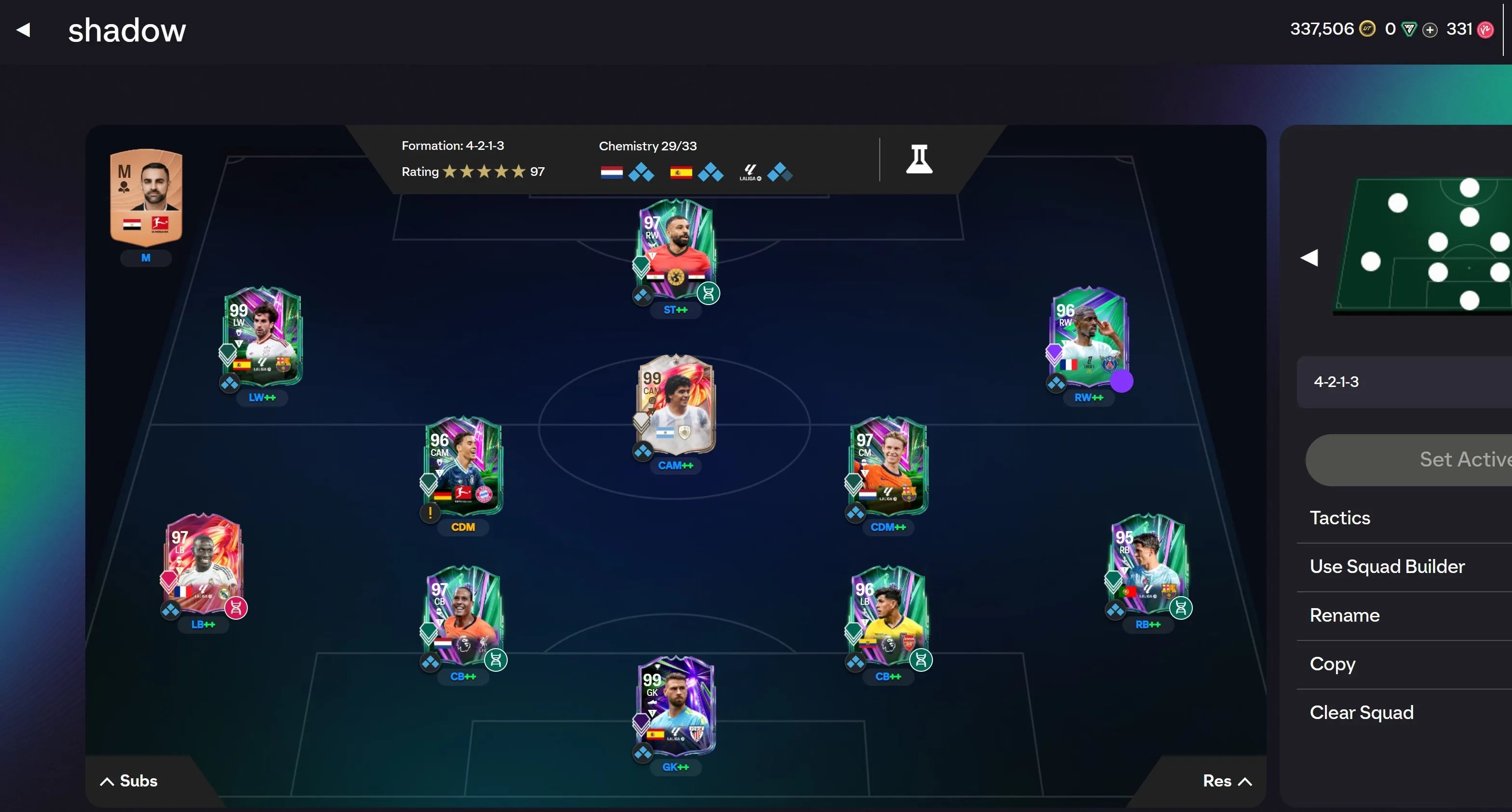 PC/STEAM | 337K COINS |ENDGAME TEAM |MARADONA 99!,DEMBELE 96!,JAIRZINHO 97,SALAH 97,VVD 97,TORRES 99,MUSIALA 96,DE JONG 97,MESSI 97 EVO,POGBA 97 EVO,O PC/STEAM | 337K COINS |ENDGAME TEAM |MARADONA 99!,DEMBELE 96!,JAIRZINHO 97,SALAH 97,VVD 97,TORRES 99,MUSIALA 96,DE JONG 97,MESSI 97 EVO,POGBA 97 EVO,O