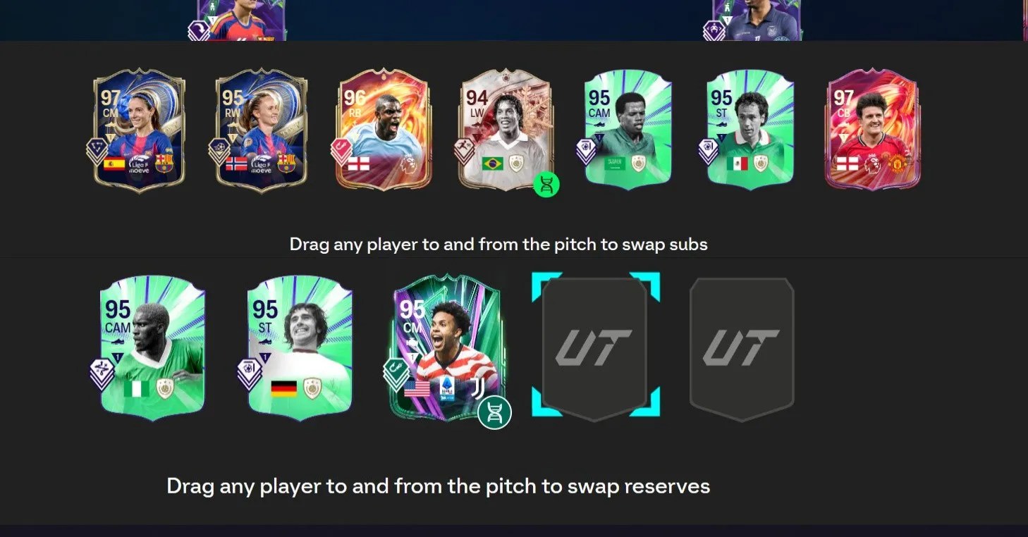 XBOX |455K COINS |MARADONA 97,EUSIPIO 98,MESSI 98 EVO,DEMBELE 96 EVO,VINI 95 EVO,PACHO 96,RONALDINHO 94 EVO,MAGUIRE 97,CUBARSO 96 - Image 2